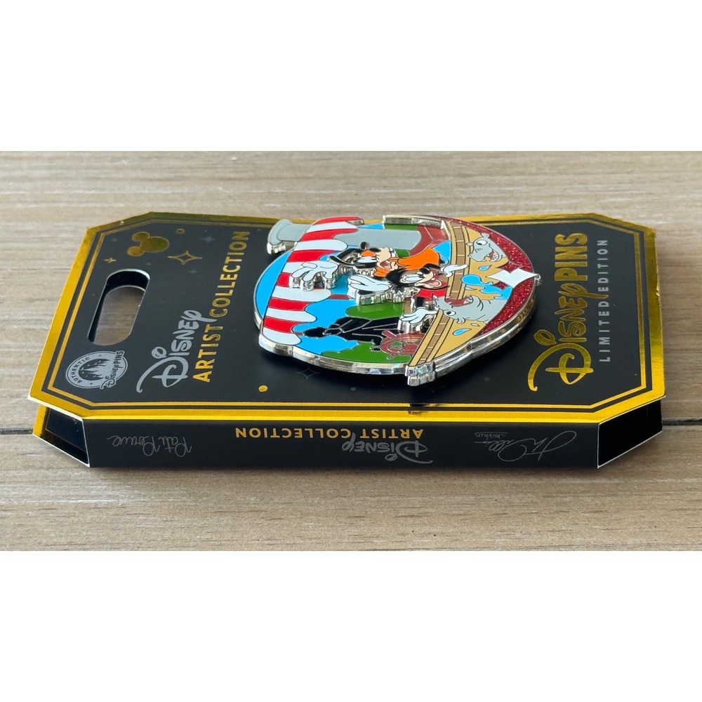 Disney Artist Collection 2026 Goofy Max Jungle Cruise LE Pin Signed by Artist - Picture 6 of 7